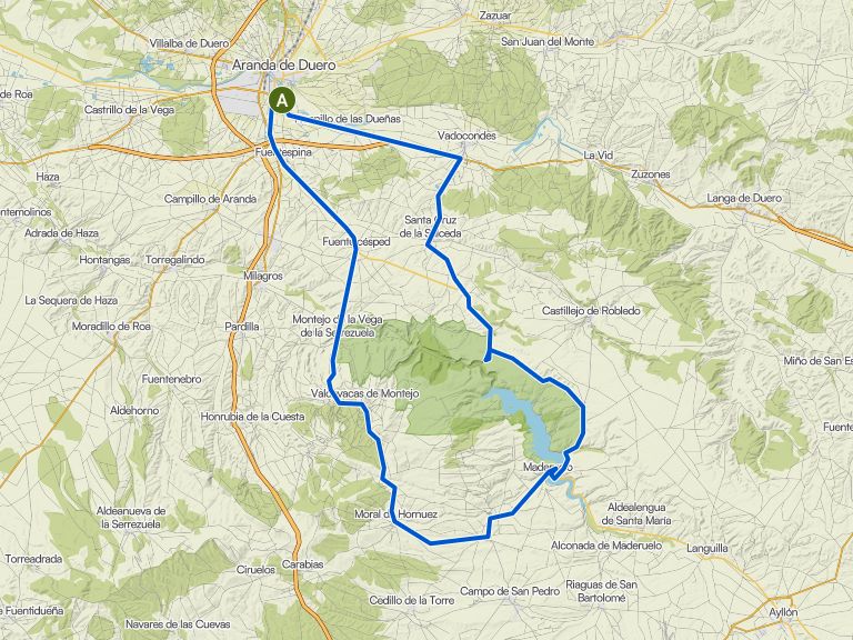 Congosto Río Riaza — from Aranda del Duero — circular through the Hoces ...